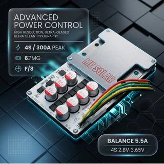 ในไทย BMS 4s 300a ต่อเนื่อง100a มี Active Balance 5.5a. ในตัว ใช้กับLiFePO4 3.2v(BMS+Activeในตัว)