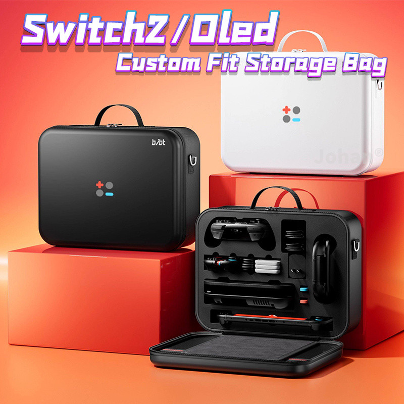 สวิตช์ 2 / สวิตช์ OLED Hard Storage Case กระเป๋าพกพาความจุขนาดใหญ่, Fit TV Dock, Pro Controller, Cha