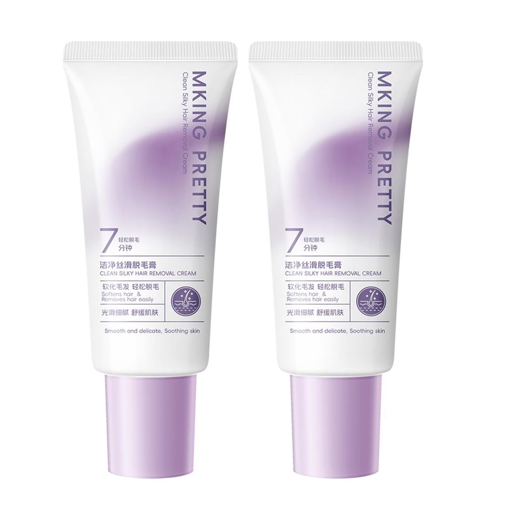 2-PackHairRemovalforBody–DepilatoryforWomen&Men,WorksonCoarse&FineHair,oothLegsไม่มีเครื่องโกนหนวด,E