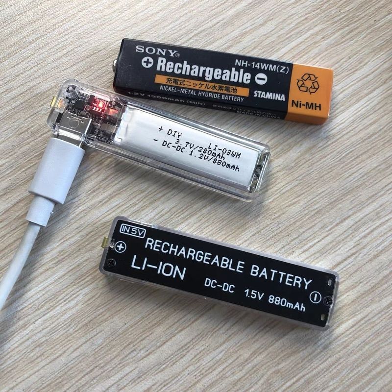 อุปกรณ์แบตเตอรี่ Walkman Strip แบตเตอรี่หมากฝรั่งโปร่งใสไฟฟ้า (สําหรับเครื่องเทป, MD, CD) Walkman