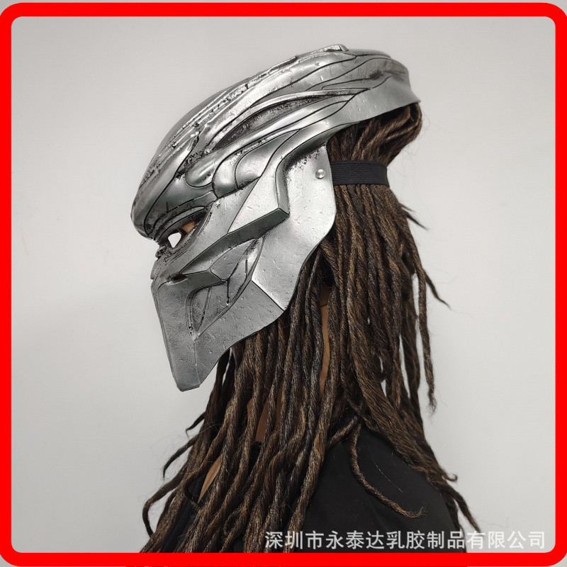 Iron Blood WarriorMask Hallowen Latex Face HeadsetAlien Batle คอสเพลย์ Msk ig Serude
