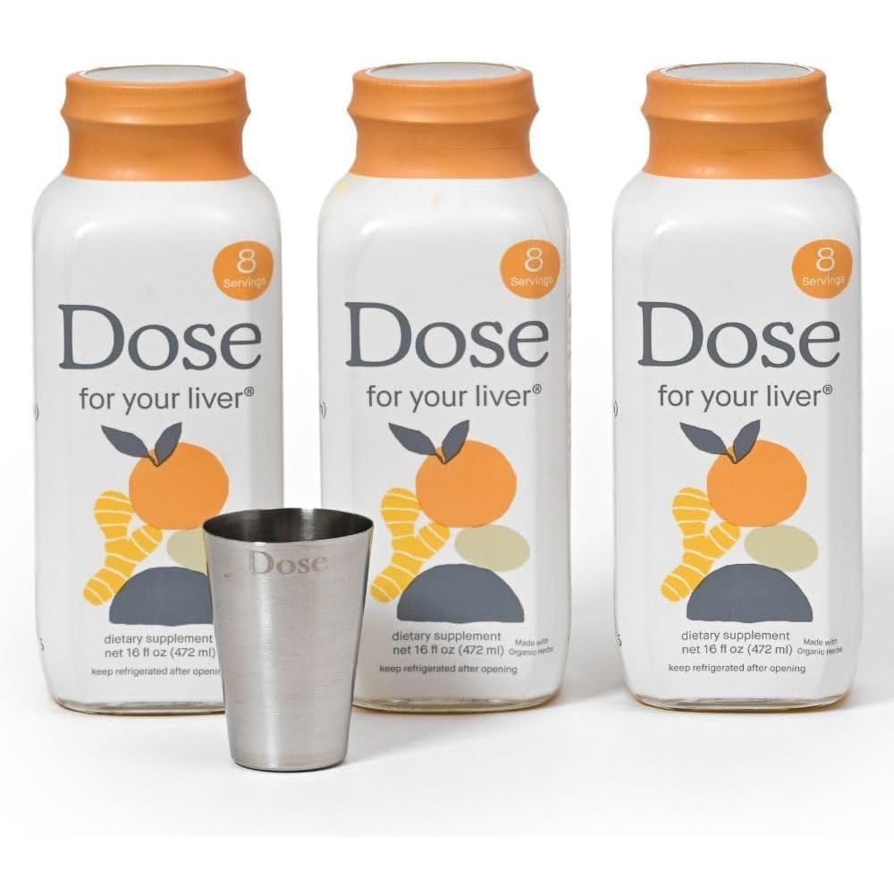Dose for Your Liver Cleanse Detox & Repair, Made with Organic Milk Thistle Supplement with Turmeric,