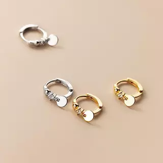 Sol Luna Earrings ต่างหูเงินแท้ S925 [MERCELO]