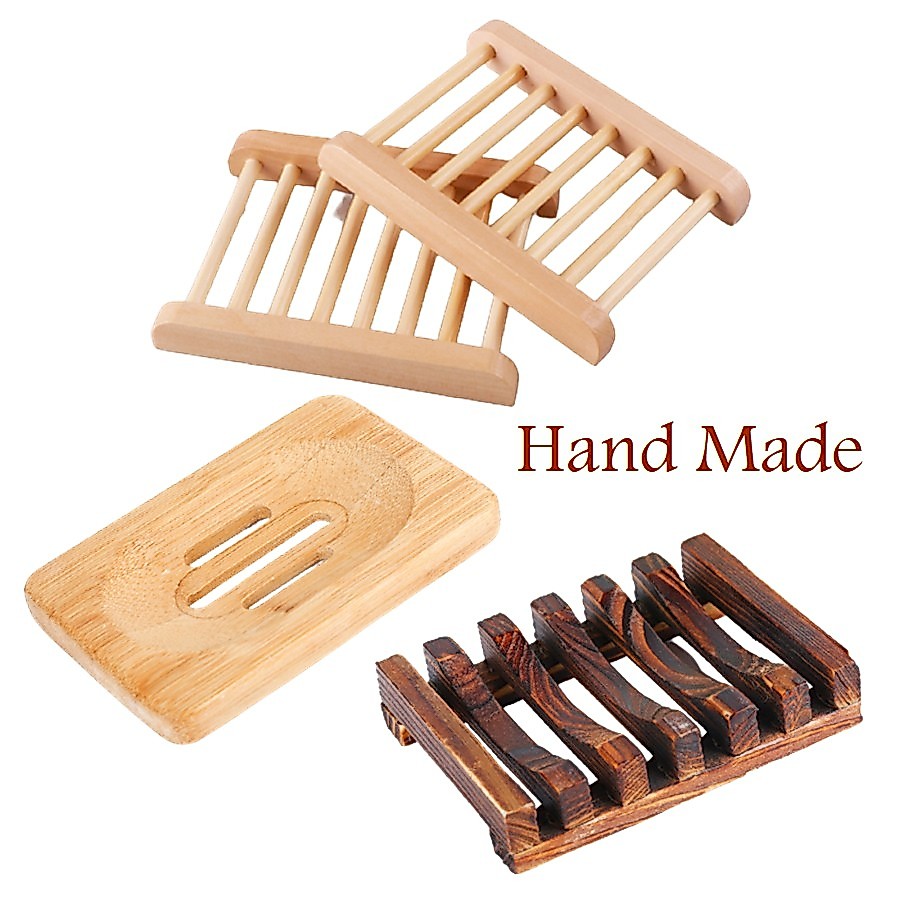 ที่วางสบู่ ที่รองสบู่ Hand Made ทำจากไม้แท้