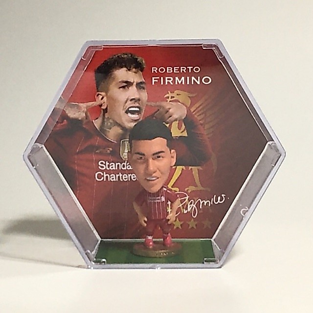 Liverpool โมเดลนักฟุตบอล Roberto Firmino พร้อมกล่องอะคริลิก