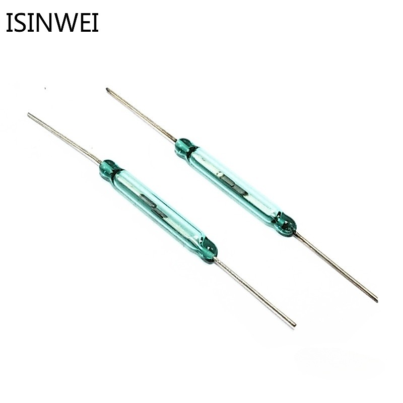 5 ชิ้น / 10 ชิ้น 4x28 มม. รีดสวิตช์เซนเซอร์ ปกติเปิด DIY แม่เหล็กรีดสวิทช์อิเล็กทรอนิกส์ ไม่มี 4 * 28 มม.