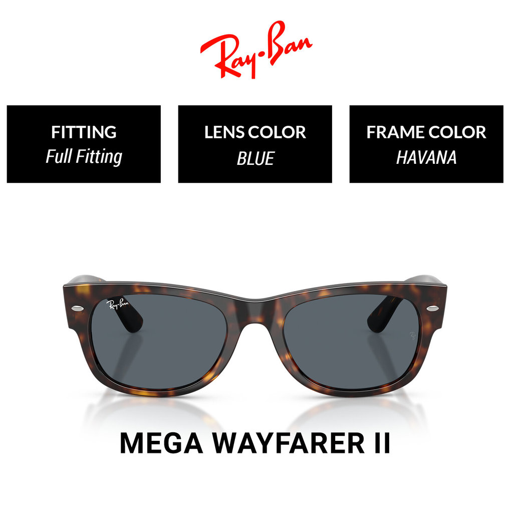 RAY-BAN MEGA WAYFARER II 0RB0832SF 902/R555