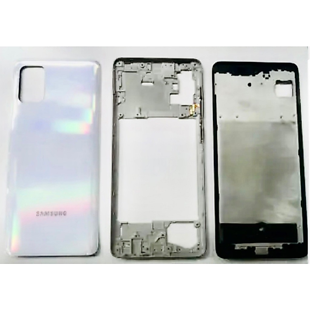 บอดี้ ฝาหลัง+เคสกลาง Samsung A71 4g samsung a71 (สำหรับเปลี่ยนบอดี้ตัวเก่า ที่หักหรือโค้งงอแตกหัก)