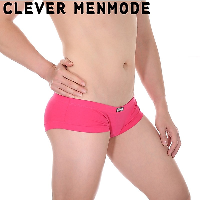 【CLEVER-MENMODE】ชุดชั้นใน กางเกงบ็อกเซอร์ขาสั้น ผ้าฝ้าย ไร้รอยต่อ ระบายอากาศ เซ็กซี่ สําหรับผู้ชาย