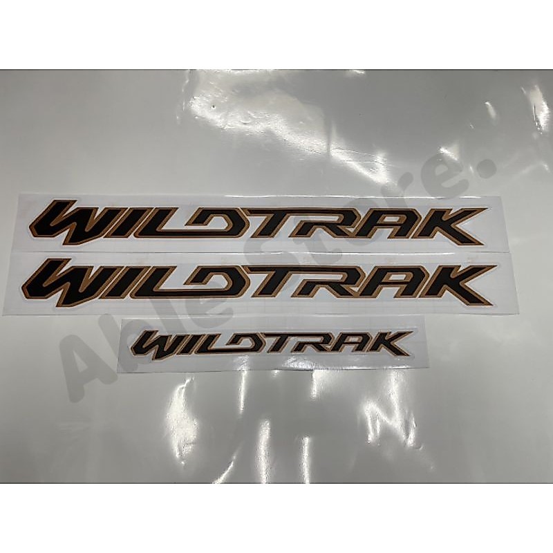 สติ๊กเกอร์งานสกรีน WILDTRAK สำหรับติดข้างประตู และ ฝาท้าย รถกระบะFORD RANGER ปี2021-2022 เทียบแท้95%