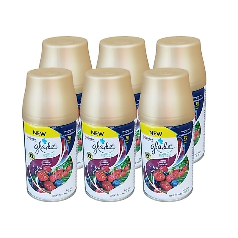 ขายยกลัง 6 ขวด มีหลายกลิ่นให้เลือก glad automatic spray refill  ขนาด 175g.