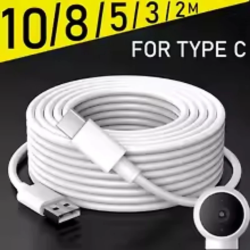 3M/5M/8M/10M/12M สาย USB-C เป็น USB-C - ชาร์จเร็วและข้อมูลสําหรับโทรศัพท์/กล้อง