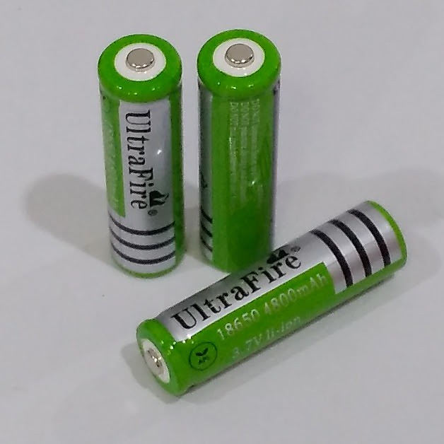 แบตเตอรี่ UltraFire 18650 3.7V ความจุ 4800 mAh สีแดง