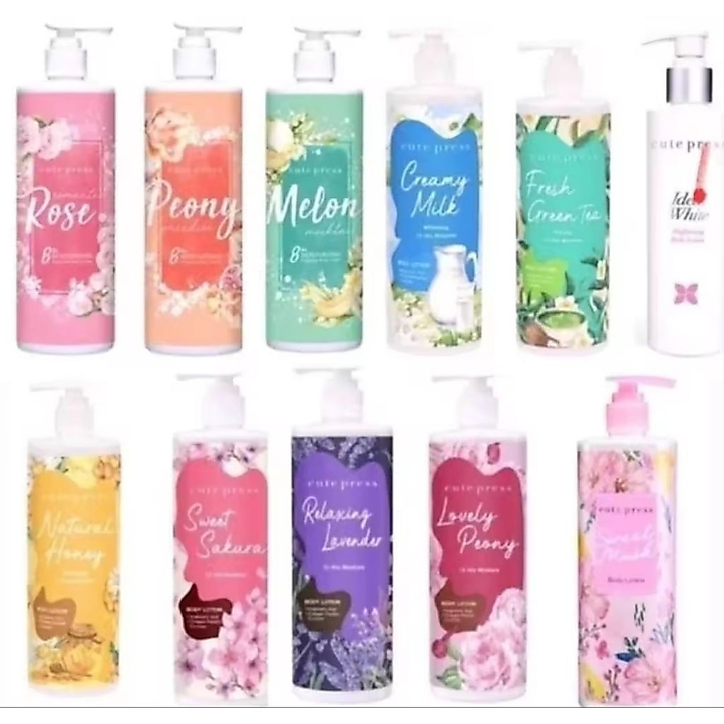 cute press Creamy milk 12 hr moisture Body Lotion/pH Balance & Antibacterial SLs sles free s.4