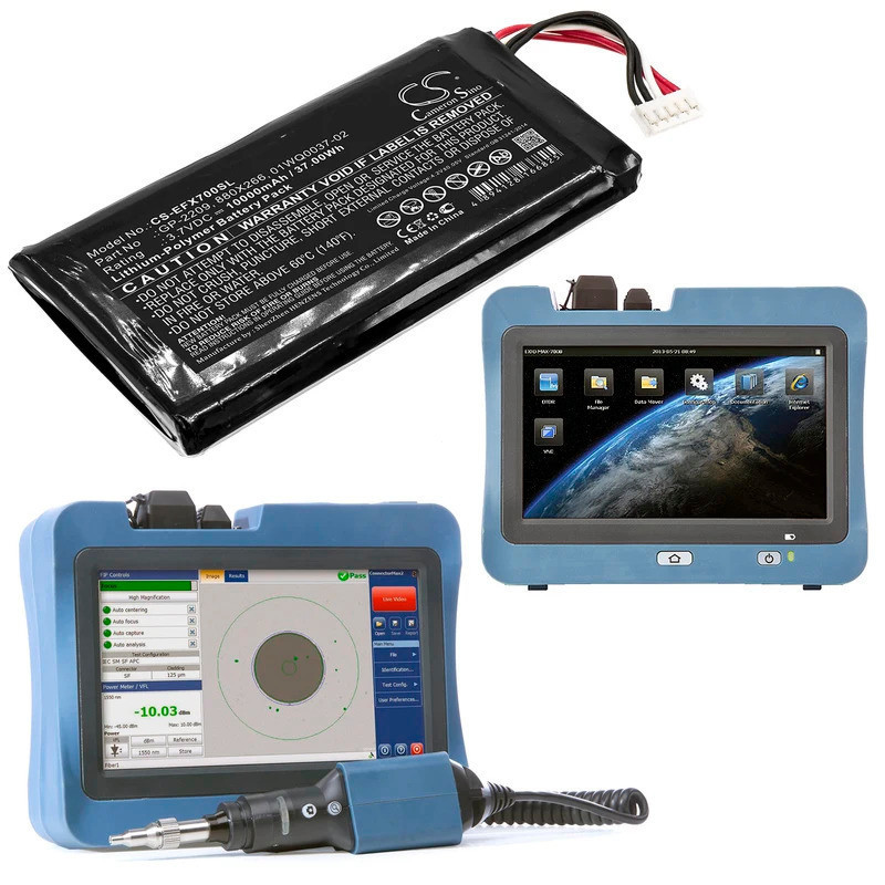 3.7V 10000mAh แบตเตอรี่ GP-2209 880X266 01WQ0037-02 สําหรับ EXFO MAX-700 MAX-900FIP MAX-700B/C MAX-9