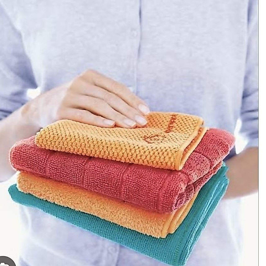 Tupperware ผ้าไมโครไฟเบอร์ ผ้าเช็ดอเนกประสงค์ ทำความสะอาดได้เงาวับ