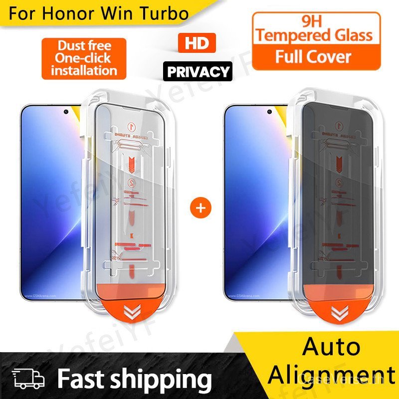 ติดตั้งง่าย HD ความเป็นส่วนตัว Anti Spy กระจกนิรภัยป้องกันหน้าจอสําหรับ Honor Win Turbo Win RT X9c ส