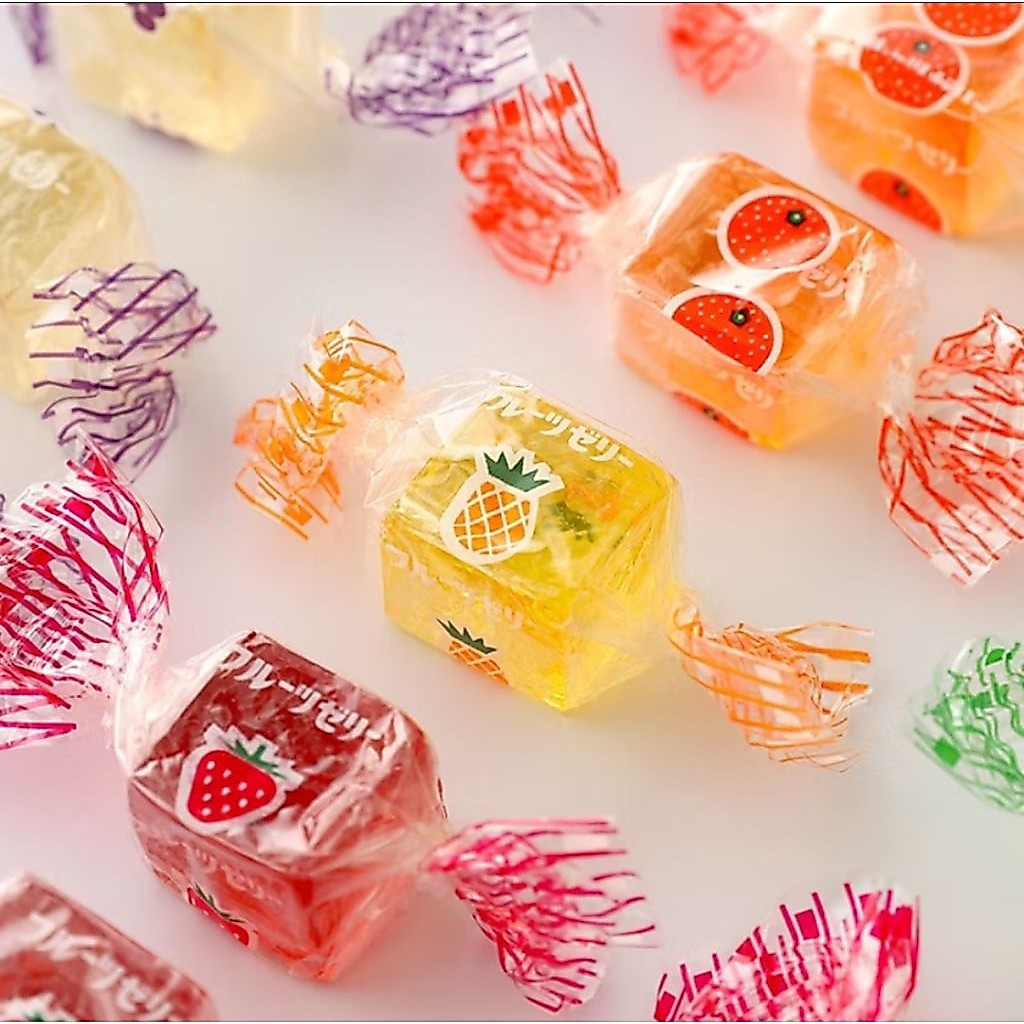 Kinjo Jelly Candy เยลลี่กินเปลือกได้รสผลไม้ นำเข้าจากญี่ปุ่น เคี้ยวหนึบ ขนาด 175 กรัม