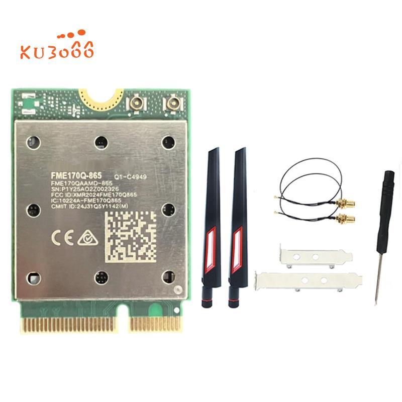 QCNCM865 WiFi7 การ์ด WiFi ไร้สาย 5800M บลูทูธ 5.4 2.4G/5G/6Ghz M.2 อะแดปเตอร์ WiFi ไร้สายสําหรับ Win