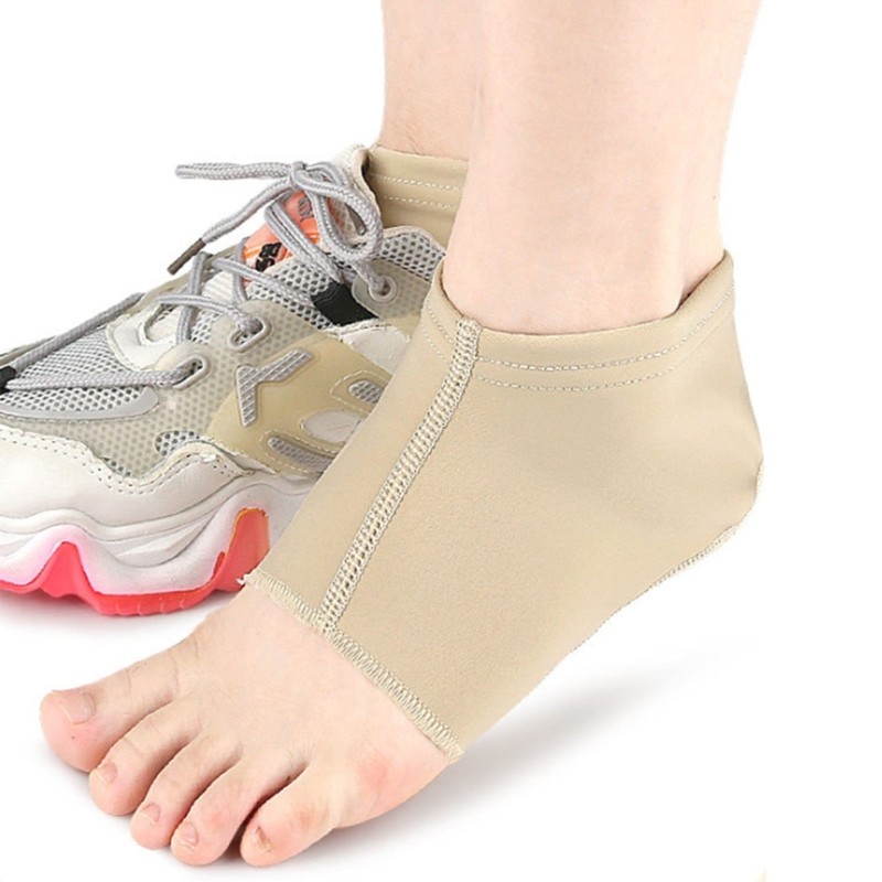 LA Heel Support Sock Ankle Support Sleeves Heel Cushion Sock Nylon Texture สําหรับกีฬาและทํางานบรรเท