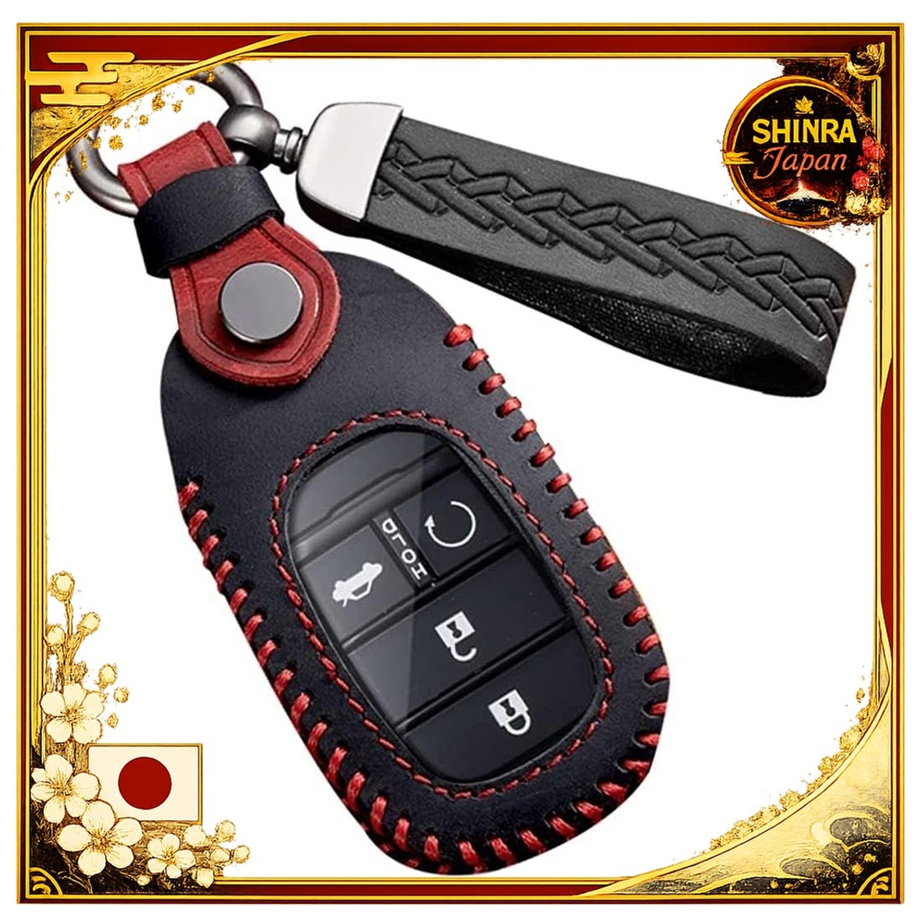 《Direct From Japan》  Fucaten Compatible Honda Key Case Key Cover Key Chain New Vezel RV Series Step 
