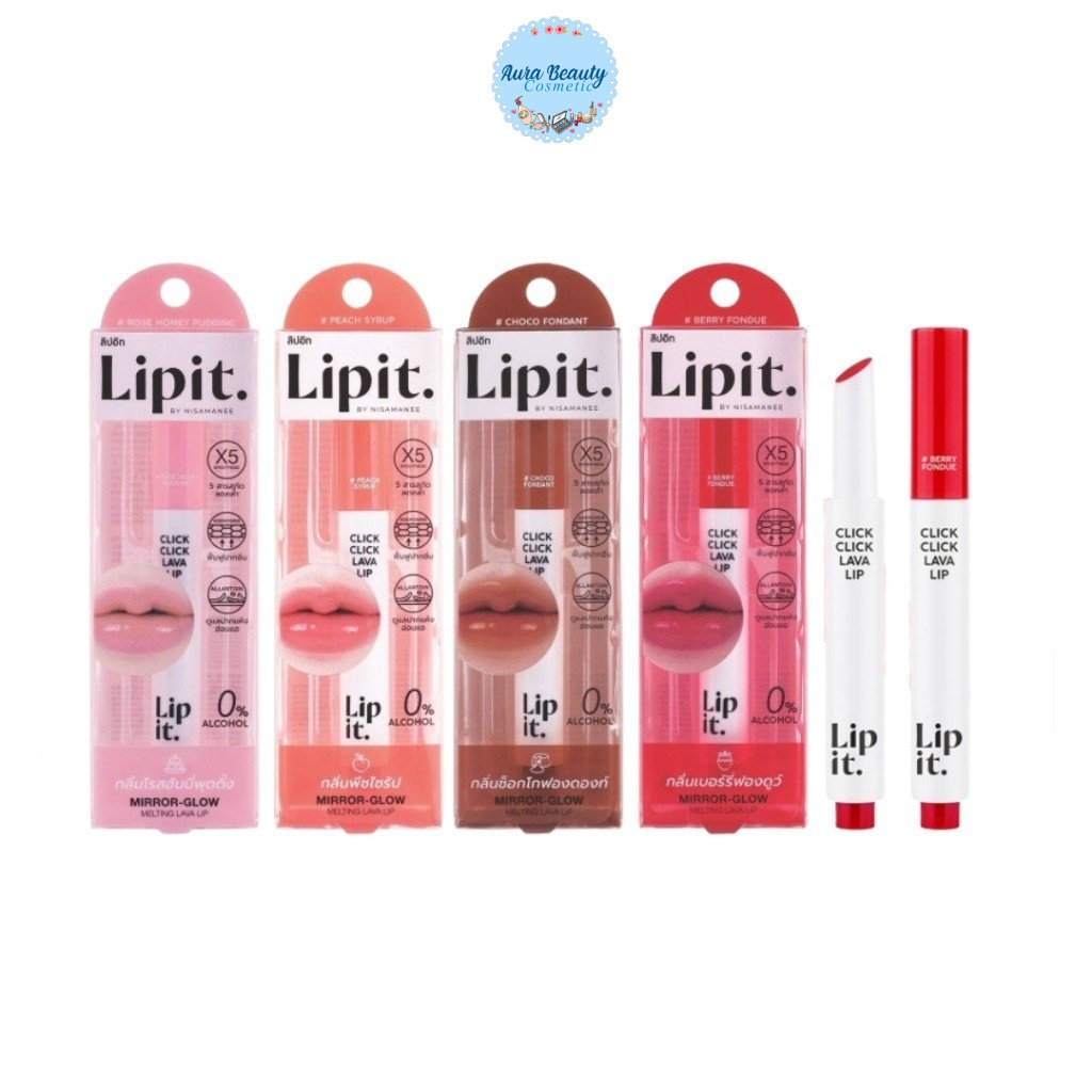 Lip it Click Click Lava Lip 1.9g ลิปอิท คลิก คลิก ลาวา ลิป