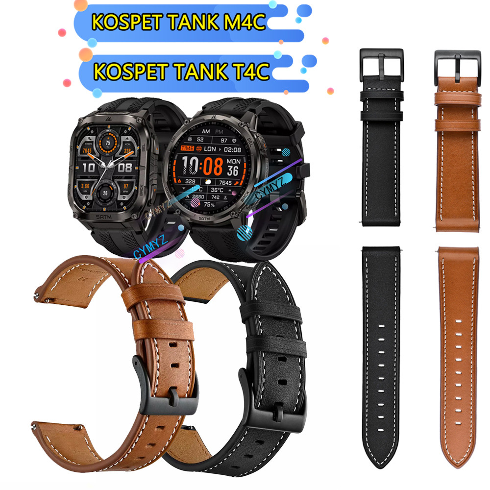 KOSPET TANK T4C สายหนัง KOSPET TANK M4C strap สายรัดข้อมือกีฬา