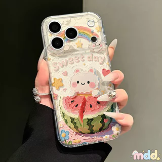 การ์ตูน น่ารัก เคส For VIVO V60 V50 Lite V30 V29 V27 S17 Pro V29E Y93 Y91C Y29 Y31Pro Y15S Y15A Y01 4G T4X โปร่งใส