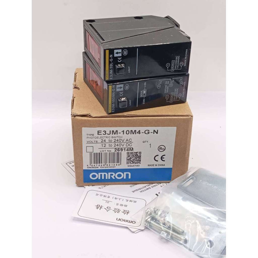 E3JM-10M4-G-N   ระยะการจับ10เมตร ใช้ไฟ12-240VDC 24-240VAC ในไทย ส่งเร็ว