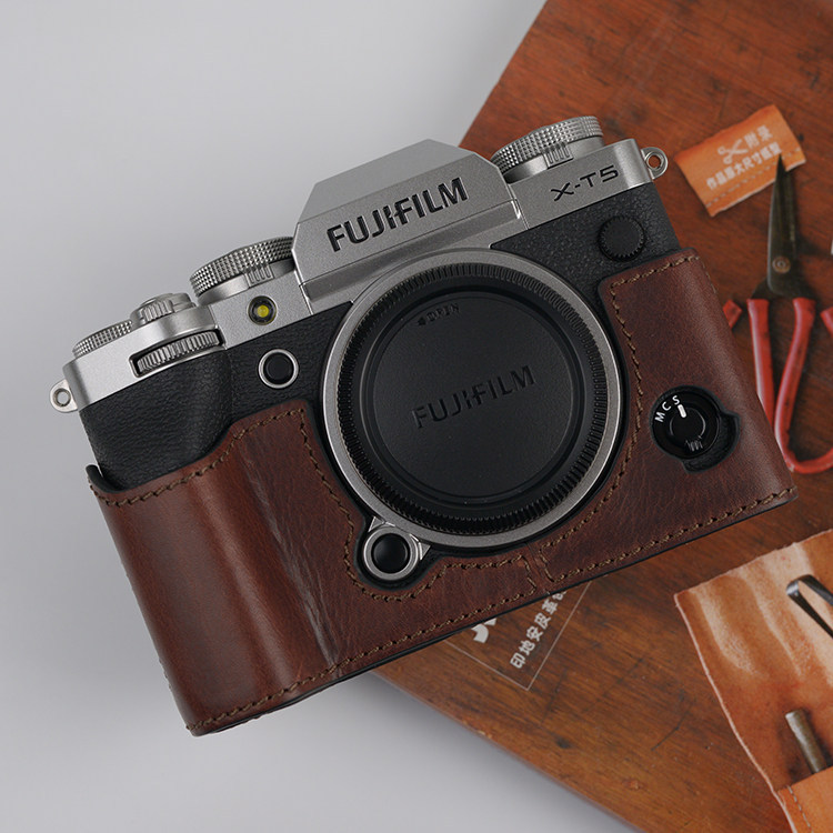 Hand Made Fuji XT5 XT4 XT3 เคสป้องกันเคสหนังกระเป๋ากล้อง