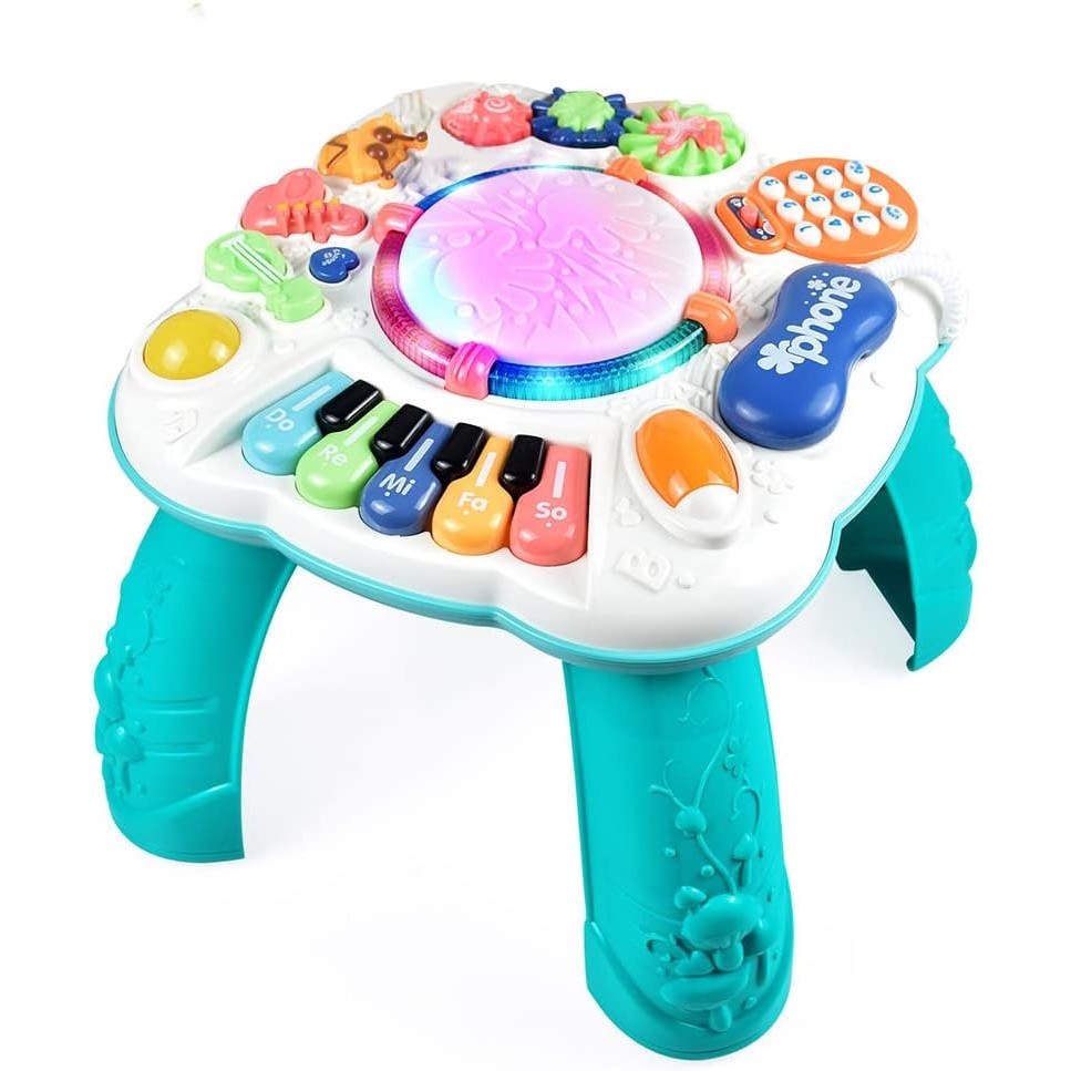 6-12-18 เดือนของเล่นเด็ก-Attract Baby กิจกรรม Center-Safe, Strong, Fun (11.8 X 11.8 X 12.2 นิ้ว)