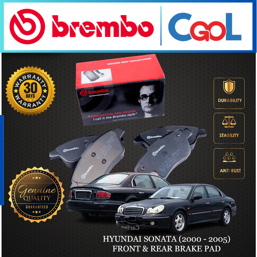 HYUNDAI SONATA EF (2000 - 2005) ผ้าเบรคหน้าหรือหลัง BREMBO