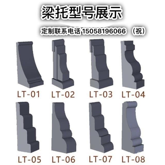 เนื้อวัวขายุโรปสไตล์โฟม Beam Holder GRC ภายนอก Wall Line ตกแต่งคอลัมน์โรมัน Waistline Villa Beam Hol