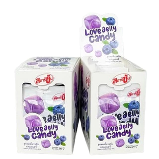 เลิฟ เจลลี่ แคนดี้ Love Jelly Candy ลูกอมเคี้ยวหนึบ กล่อง 12 ชิ้น