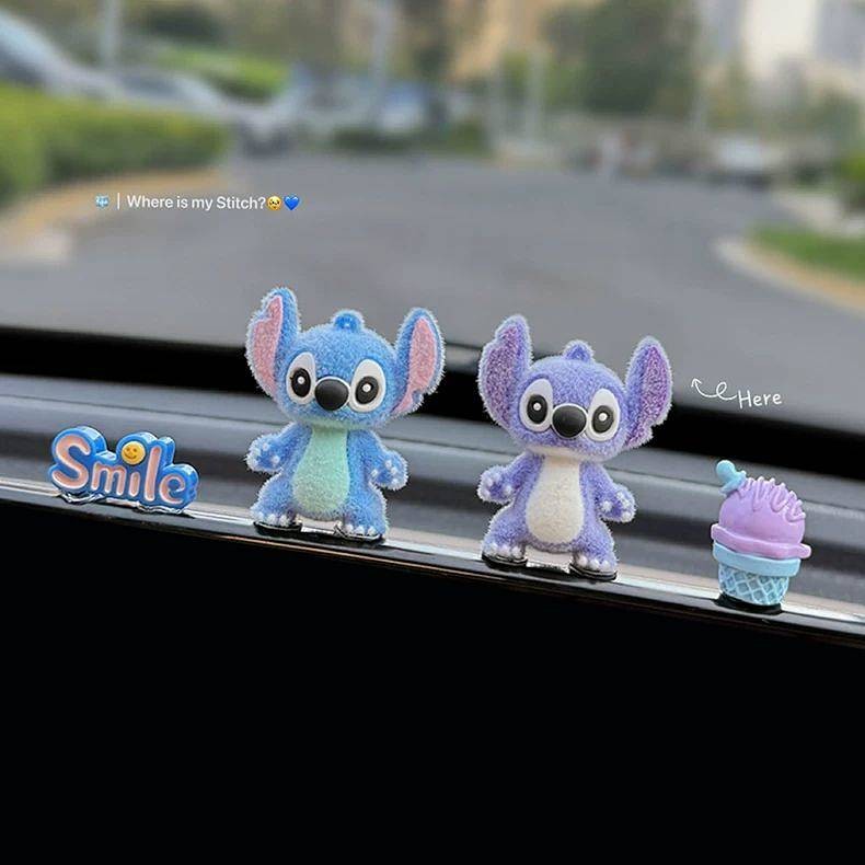 New Stitch Car Screen Decoration Dashboard Decoration Car Accessories Figurine Doll Cute ulUX
