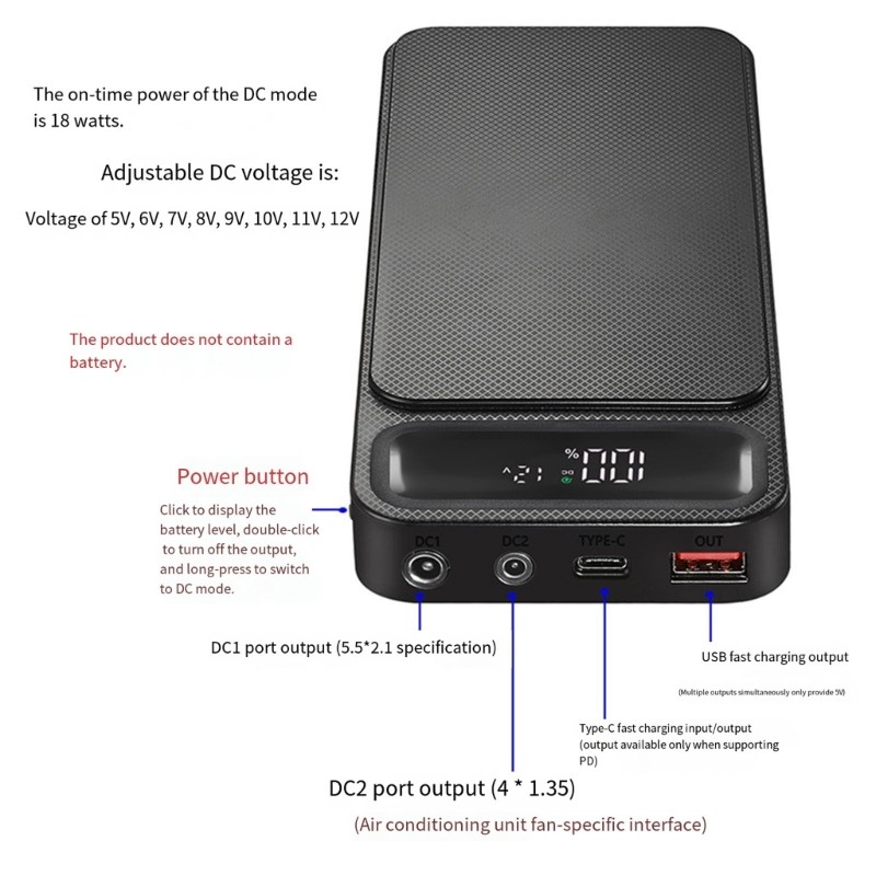 Niki DIY PowerBank Construction Case 6 8 10x18650เซลล์ความจุการบัดกรีที่จําเป็น Quick Charging Plast