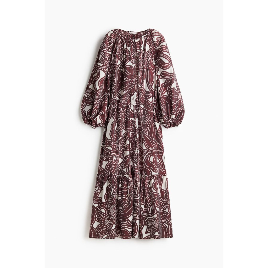 H&M(เอชแอนด์เอ็ม) เดรสสายผูกเอวแบบ oversized ผู้หญิง 1299908_2