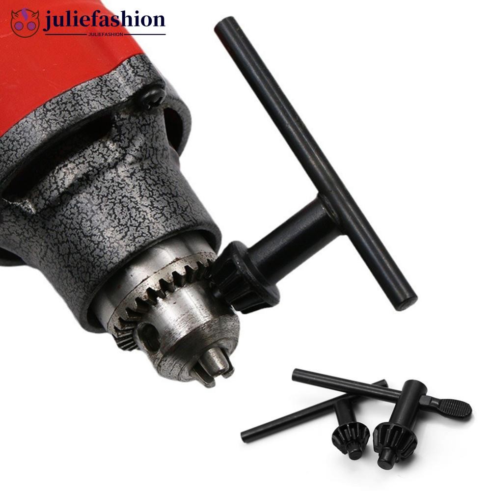 JULIEFASHION สว่านมือ Chuck Key ประแจโลหะสําหรับสว่านมือไฟฟ้าเปลี่ยนฮาร์ดแวร์ซ่อมเครื่องมืออุปกรณ์เส