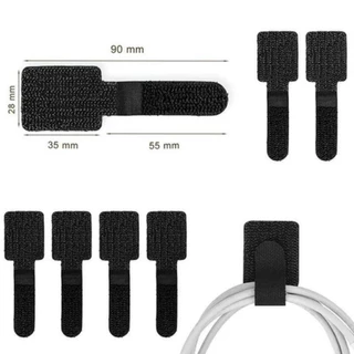 50/100pcs Reusable Cable Ties Fastening Wire Organizer สายไฟเชือกผู ้ ถือกาวในตัวปรับสายไฟสายรัดโต ๊ ะการจัดการBuildCore