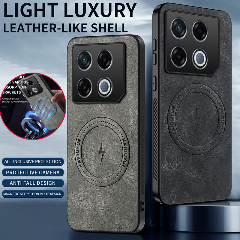 รองรับปลอกชาร์จไร้สายแม่เหล็กสําหรับ Infinix GT 20 Pro GT20Pro 20Pro 5G Retro หนังเคสโทรศัพท์ป้องกัน