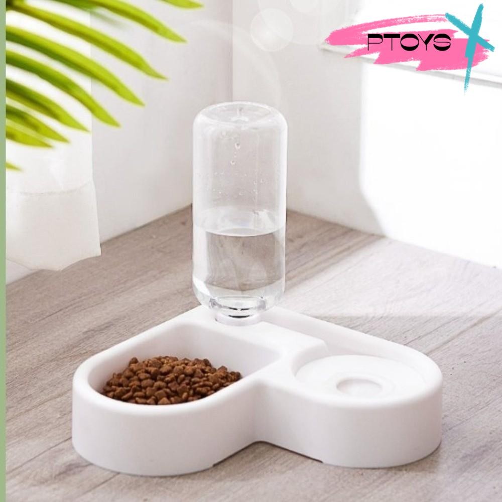 PTOYS Pet Automatic Feeder, Moisture-proof Dual-use Automatic Water Bowl Feeder, Portable Feeding Di