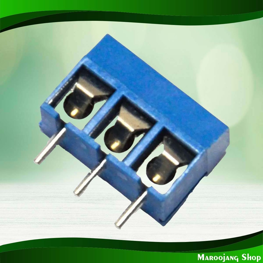 เทอร์มินอล 3P 5.08mm สีฟ้า Terminal Blue Pcb Connector