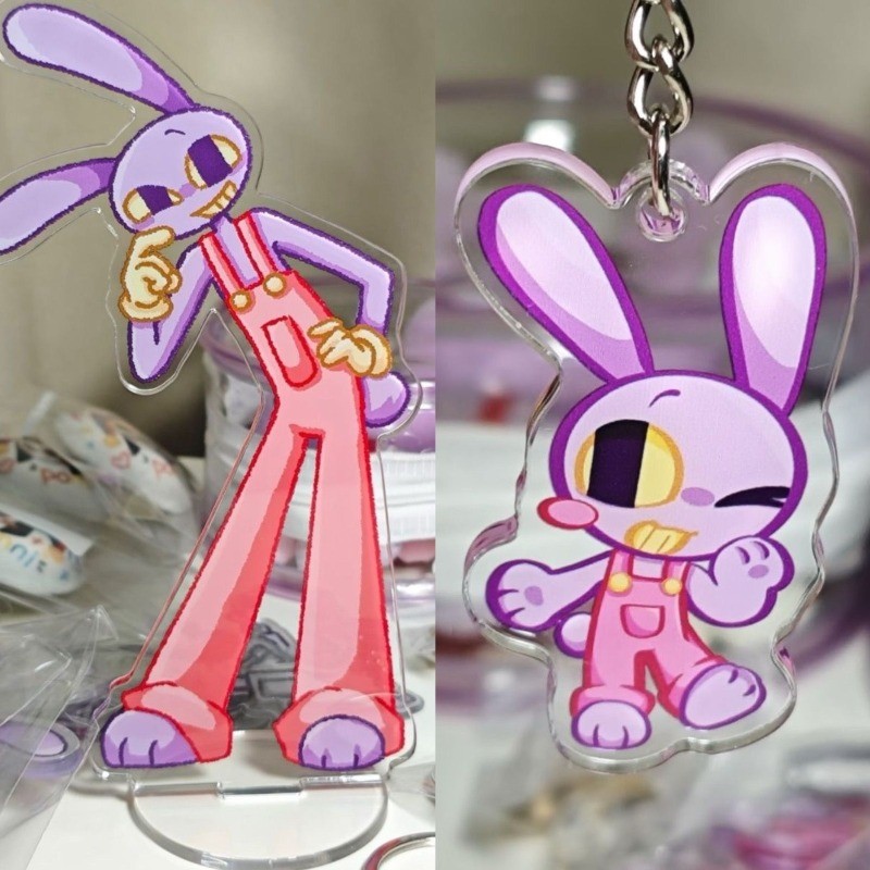Jax ตัวเลขอะคริลิคขาตั้งอะนิเมะ KeyChain Jax The Amazing Digital Circus Friend เด็กคอลเลกชันของขวัญของเล่น Shuzimaxituan