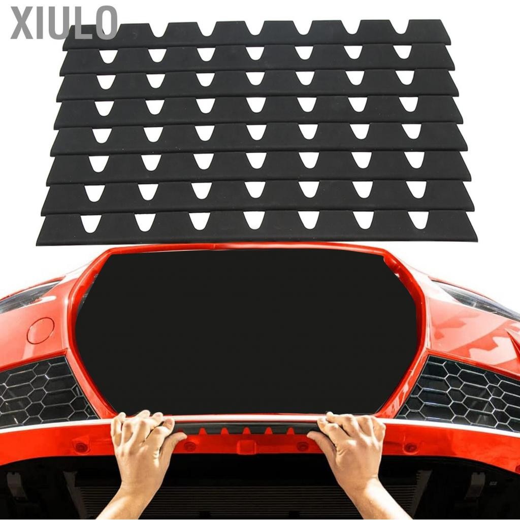 Xiulo กันชนหน้าขูดยาม ACLASS 8PCS ป้องกันรอยขีดข่วนสีดำชุดยางสีดำชุด