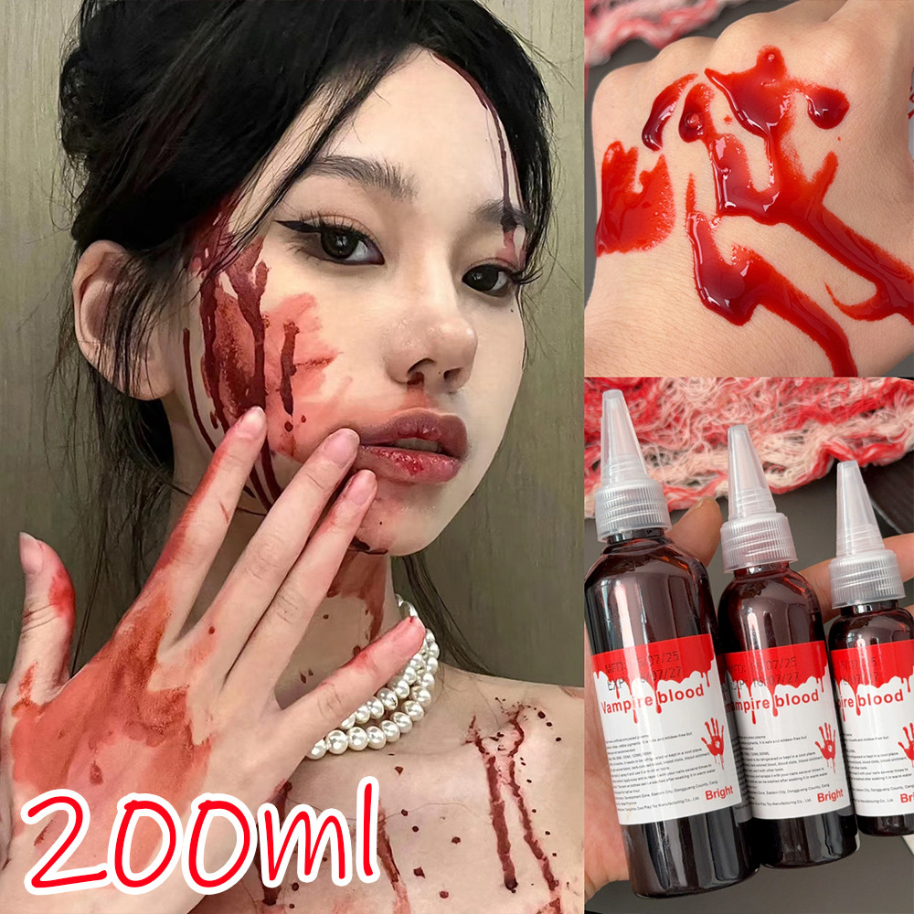 DIY ฮาโลวีน Emulation อุปกรณ์เลือดปลอม 30/60/100ml - คอสเพลย์แต่งหน้าสมจริงพลาสม่าสยองขวัญตกแต่ง