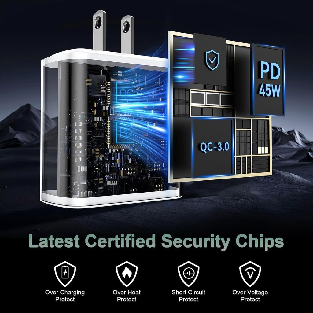 S25 Super Fast Charger Block,45W Samsung Charger Fast CHARGING BLOCK, Power Adapter Wall Plug Type C