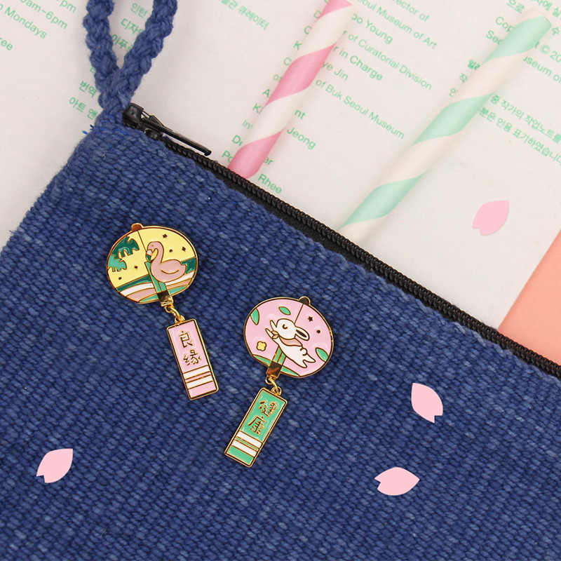 เข็มกลัดโชคดี.UPICK Original Life Creative Girl Collection