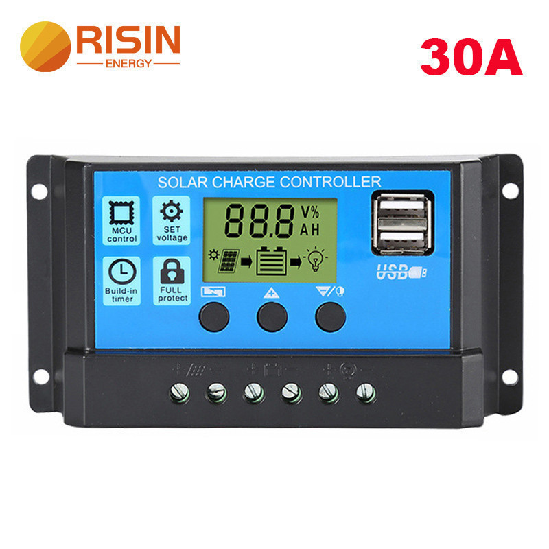 ขายส่งที่กําหนดเอง 12v 24v 10a 20a 30a Charger คู่มือ Pwm Solar Charge Controller