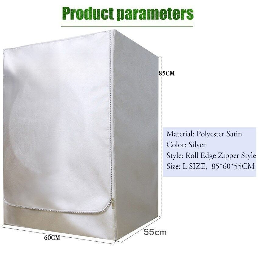ผ้าคลุมเครื่องซักผ้าฝาหน้า กันฝุ่น กันแดด กันฝนสาด ทนทานไม่เปื่อยง่าย ที่คลุมเครื่องซักผ้า คลุมเครื - รูปที่ 4
