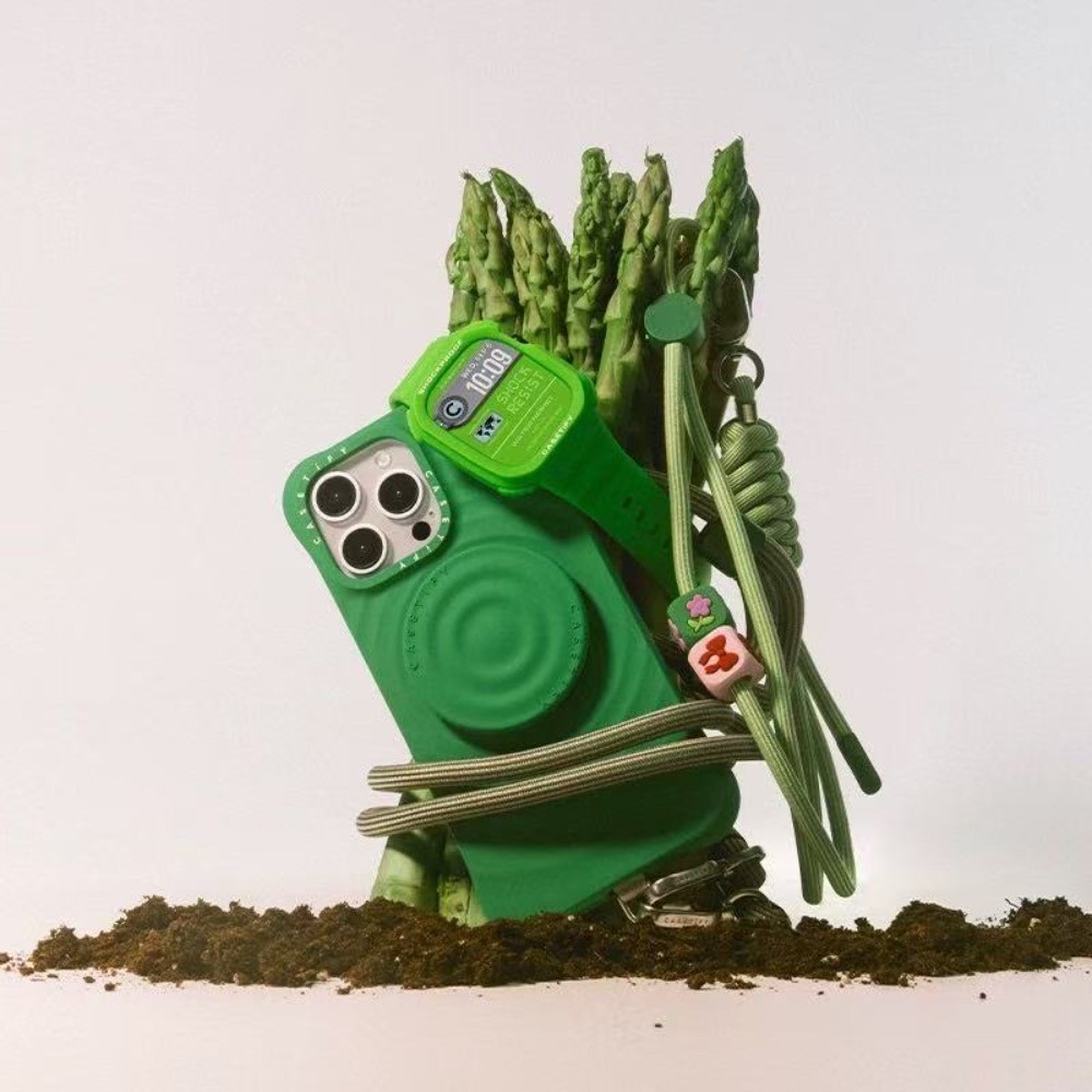 CaseTifg Ripple Grip Stand คุณภาพสูง Super Magnetic พับกล่องสําหรับ iPhone Waves ซิลิโคนเหลว Bracket ทํางานร่วมกับ Universal Fulcrum รุ่น - รูปที่ 4